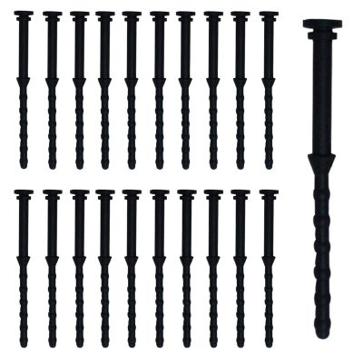 20PCS Computer Case Fans PC Cooling Fan Mount Screws, CPU Fan Mounting Pin Rivet Black Soft Rubber Reducing Noise Anti-Vibration Screws 65mm/2.56in