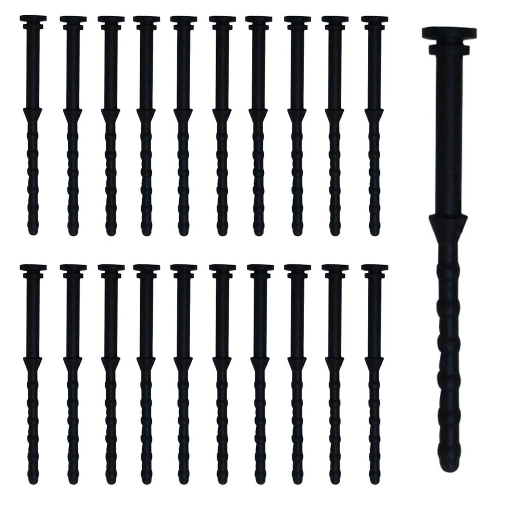 20PCS Computer Case Fans PC Cooling Fan Mount Screws, CPU Fan Mounting Pin Rivet Black Soft Rubber Reducing Noise Anti-Vibration Screws 65mm/2.56in