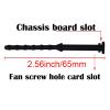 20PCS Computer Case Fans PC Cooling Fan Mount Screws, CPU Fan Mounting Pin Rivet Black Soft Rubber Reducing Noise Anti-Vibration Screws 65mm/2.56in view 2