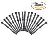 20PCS Computer Case Fans PC Cooling Fan Mount Screws, CPU Fan Mounting Pin Rivet Black Soft Rubber Reducing Noise Anti-Vibration Screws 65mm/2.56in view 3