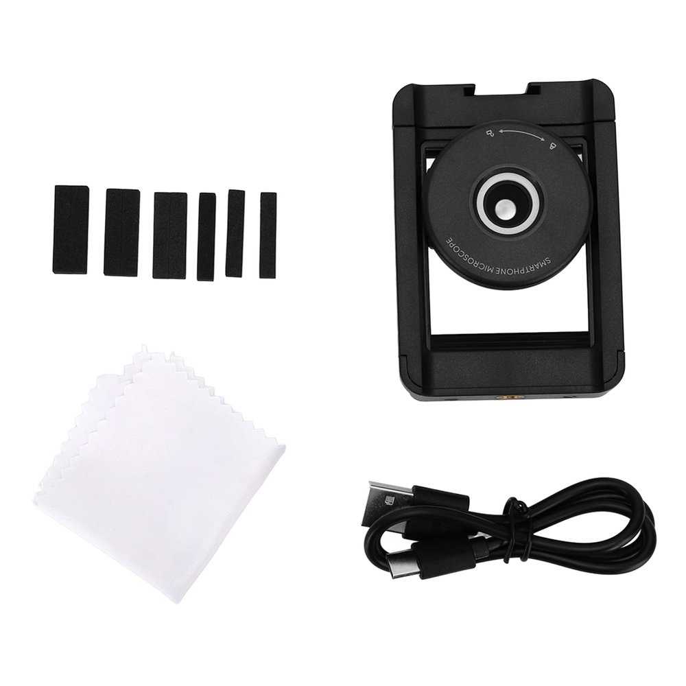 100X Phone Microscope, Auto Focus LED Light Cell Phone Microscope Lens Universal Phone Microscope Len with EVA Gasket