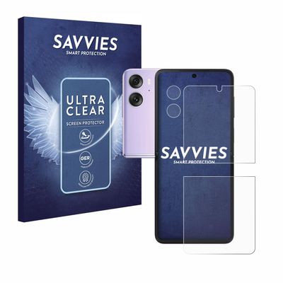 savvies 18-Pack Screen Protection Film compatible with Oppo Find N2 Flip (Front+Camera) Screen Protector Ultra Clear [Scratch Proof, Anti Fingerprint]