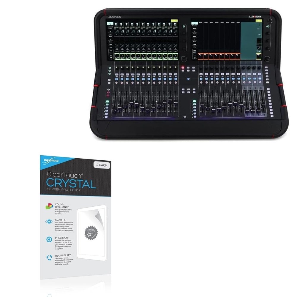 BoxWave Screen Protector Compatible with Allen & Heath Avantis - ClearTouch Crystal (2-Pack), HD Film Skin - Shields from Scratches
