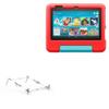 BoxWave Stand and Mount Compatible with Amazon Fire 7 Kids (12th Gen 2022) - Pocket Aluminum Stand 3-in-1, Portable Multi Angle Viewing Riser - Metallic Silver view 1