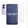 savvies 6-Pack Screen Protection Film Compatible with Oppo Find N2 Flip (Front+Camera) Screen Protector Ultra Clear [Scratch Proof, Anti Fingerprint] view 2