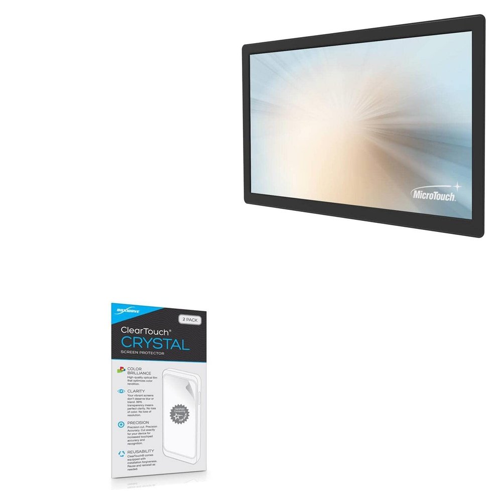 BoxWave Screen Protector Compatible with Microtouch OF-240P-A1 (23.8 in) - ClearTouch Crystal (2-Pack), HD Film Skin - Shields from Scratches