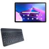 BoxWave Keyboard Compatible With Lenovo M10 Plus (3rd Gen) (10.6 in) - SlimKeys Bluetooth Keyboard, Portable Thin with Chiclet-Style Keys - Jet Black view 1