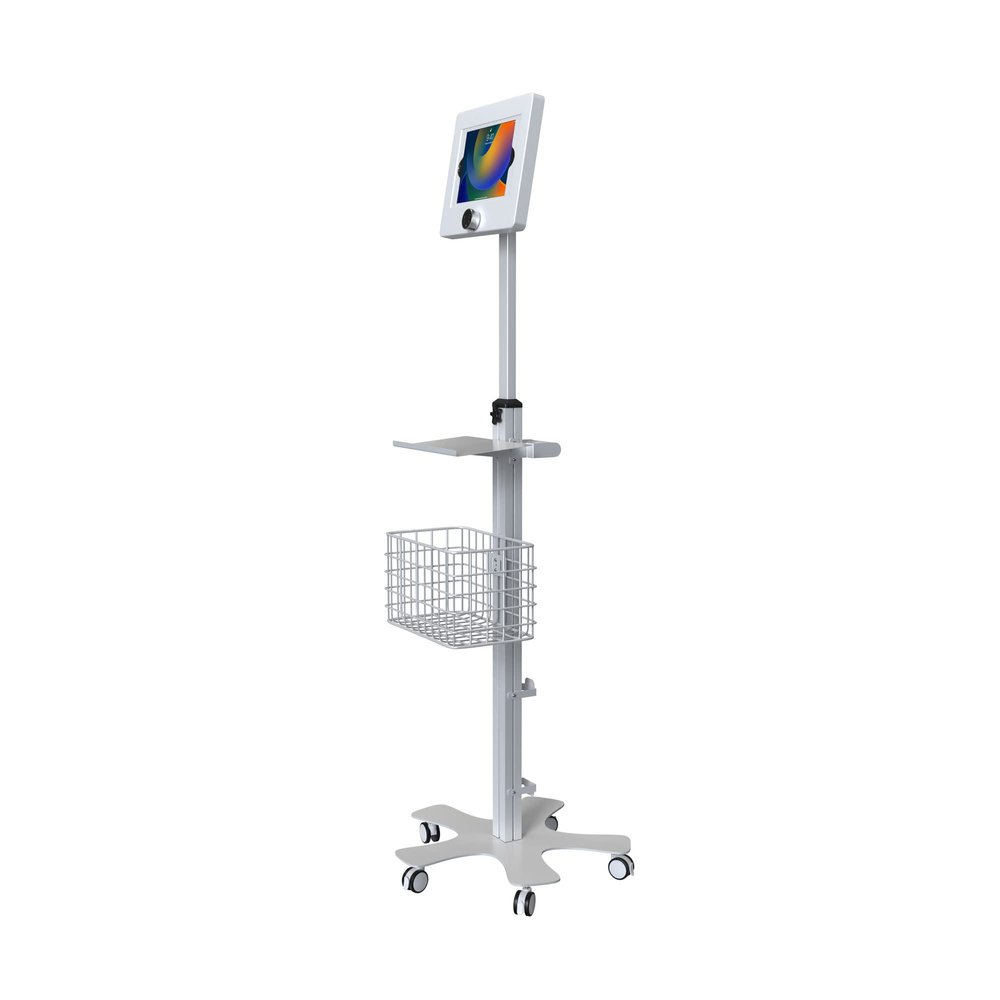 Mobile Medical Floor Stand - CTA Height Adjustable Digital Lock Workstation - iPad 11 (A16) - Pro 11-inch M4 - Air 11-inch M3- iPad 10th Gen - Galaxy Tab & More Tablets
