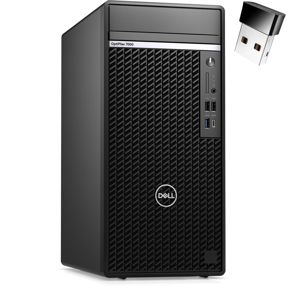 Dell OptiPlex 7000 Business Tower Desktop Computer, 12th Gen Intel 12-Core i7-12700, 64GB DDR5 RAM, 4TB PCIe SSD, WiFi 6, Bluetooth, DisplayPort, Keyboard and Mouse, Windows 11 Pro