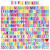 318Pcs 2inch Vinyl Letter & Numbers Stickers, Large Stick on Alphabet for Bulletin Board, Scrapbooking,Mailbox, House, Door, Wall,Scrapbook, Wall, Waterproof self Adhesive (Multi Color) view 2