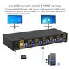 CKLau 6 Port Rack Mount HDMI KVM Switch Dual Monitor 4K60Hz with Audio, 2 pcs USB 3.0 Hub, and Cables for 6 Computers 2 Monitors Supports IR Wireless, Hotkey, Manual, Wired Remote Switching view 2