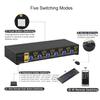 CKLau 6 Port Rack Mount HDMI KVM Switch Dual Monitor 4K60Hz with Audio, 2 pcs USB 3.0 Hub, and Cables for 6 Computers 2 Monitors Supports IR Wireless, Hotkey, Manual, Wired Remote Switching view 4