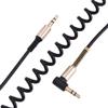 3.5mm Male to Male Audio Cable, 3.5mm Male to Male Spring Aux Cable L Shaped & I Shaped Retractable Cord Elbow Spring Expansion Audio Cable for Car Audio Earphone view 1