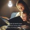 2 Pack USB Light Bulb, USB LED Camping Light Lantern, 8.2 ft Extra Length Cord Tent Light with USB Y-Cable, Portable LED Bulb for Garage Warehouse Car Truck Fishing Boat Room Emergency Light, White view 2