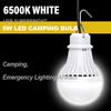2 Pack USB Light Bulb, USB LED Camping Light Lantern, 8.2 ft Extra Length Cord Tent Light with USB Y-Cable, Portable LED Bulb for Garage Warehouse Car Truck Fishing Boat Room Emergency Light, White view 4