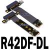 ADT-Link M.2 NVMe to PCI-Express x4 Turn Right Turn Left 4X to M.2 NVMe M Key 2280 Riser Card Gen3.0 Extender Line 32G/BPS (30cm, R42DF-DL) view 2