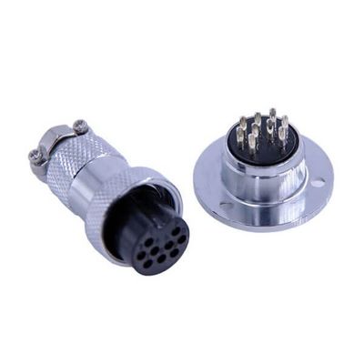 10pcs Aviation GX20 Connector 9 Pin Male Female Plug and Socket Straight Flange Mount Connector