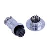 10pcs Aviation GX20 Connector 9 Pin Male Female Plug and Socket Straight Flange Mount Connector view 1