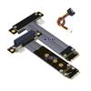 ADT-Link M.2 NVMe to PCI-Express x4 Turn Right Turn Left 4X to M.2 NVMe M Key 2280 Riser Card Gen3.0 Extender Line 32G/BPS (50cm, R42DR) view 1