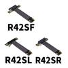 ADT-Link M.2 NVMe to PCI-Express x4 Turn Right Turn Left 4X to M.2 NVMe M Key 2280 Riser Card Gen3.0 Extender Line 32G/BPS (15cm, R42SR) view 3
