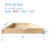 LuxursKingQYW Soft Close Drawer Slides Soft Close Cabinet Drawer Wood Pull Out Tray Drawer Box Kitchen CabinetSlide Out Shelf Wooden Pull Out Shelf - No Assembly Required (21 ''W x 21 ''D x 3 ''H) view 2