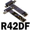 ADT-Link M.2 NVMe to PCI-Express x4 Turn Right Turn Left 4X to M.2 NVMe M Key 2280 Riser Card Gen3.0 Extender Line 32G/BPS (30cm, R42DF) view 2