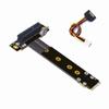 ADT-Link M.2 NVMe to PCI-Express x4 Turn Right Turn Left 4X to M.2 NVMe M Key 2280 Riser Card Gen3.0 Extender Line 32G/BPS (10cm, R42SL) view 1