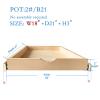 LuxursKingQYW Soft Close Drawer Slides Cabinet Wood Pull Out Tray Box Kitchen Organizer Slide Shelf Wooden - No Assembly Required (18 ''W x 21 ''D 3 ''H) view 2