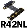 ADT-Link M.2 NVMe to PCI-Express x4 Turn Right Turn Left 4X to M.2 NVMe M Key 2280 Riser Card Gen3.0 Extender Line 32G/BPS (5cm, R42NL) view 2