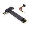 ADT-Link M.2 NVMe to PCI-Express x4 Turn Right Turn Left 4X to M.2 NVMe M Key 2280 Riser Card Gen3.0 Extender Line 32G/BPS (25cm, R42SR) view 1