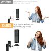Adjustable Stand for Bose Speaker Stands, for OmniJewel Lifestyle 650, Surround Speaker 700, Floor Speakers Stands for Bose Floor Stand, with OmniJewel Bracket, Black (Pack of 2) view 2