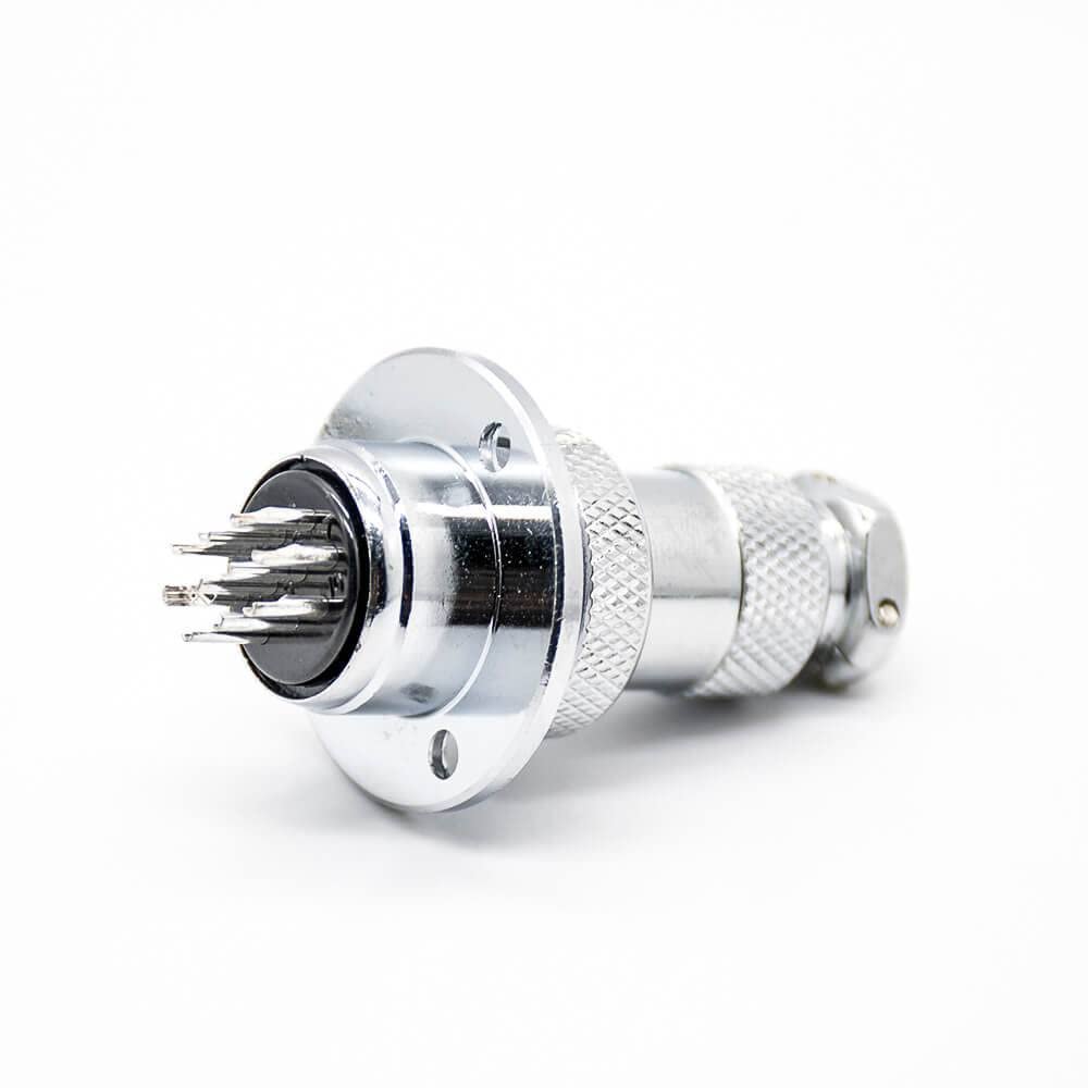 10pcs GX20 Connector Circular Aviation 10 Pin Male Female Plug and Socket Straight
