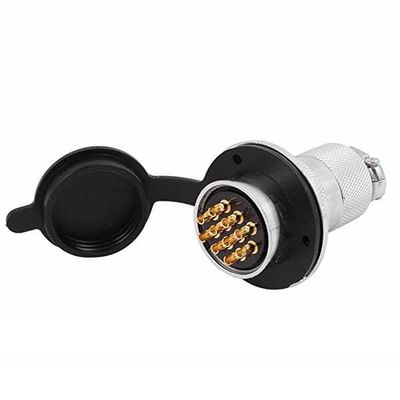 10pcs GX30 Connector Panel Mount 10Pin Round Straight Metal Male Female Aviation Connector