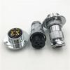 10pcs GX25 Connector 4Pin Flange Mount Male Socket and Female Plug Electrical Straight Connector view 1