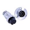 10pcs GX20 Connector 8 Pin Flange Mount Straight Plug and Socket Aviation view 1