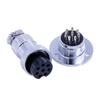 10pcs GX20 Connector 8 Pin Flange Mount Straight Plug and Socket Aviation view 2