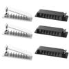 SEIWEI Self Adhesive Cable Clips with 8 Cord Slots for Computer TV USB Cables Wire Holder Organizer Cord Management for Home Office 3 Pack (Black) view 2