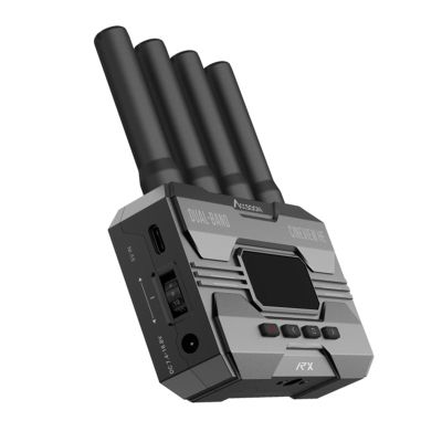 ACCSOON CineView HE Wireless Video Transmission Receiver 2.4-5Ghz Dual Channel Wireless HDMI Transmitter UVC Out for Live Streaming 1080p 60fps 0.06 Latency 1200ft Rangeonly Receiver
