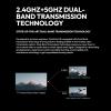 ACCSOON CineView HE Wireless Video Transmission Receiver 2.4-5Ghz Dual Channel Wireless HDMI Transmitter UVC Out for Live Streaming 1080p 60fps 0.06 Latency 1200ft Rangeonly Receiver view 2