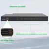 1U 12V 20A 18-Channel Rack Mount Power Supply  12V 3-5A Distributed DC Output with Reset Fuse, 4 ft Replaceable AC Cord. Ideal for Security Cameras, DVRs, CCTV Systems, by UltraPoE view 3