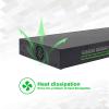 1U 12V 20A 18-Channel Rack Mount Power Supply  12V 3-5A Distributed DC Output with Reset Fuse, 4 ft Replaceable AC Cord. Ideal for Security Cameras, DVRs, CCTV Systems, by UltraPoE view 4