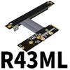 ADT-Link M.2 NVMe to PCI-Express x16 Cable M2 NGFF NVMe Converter to PCIE X16 Graphics Card Built-in Adapter M.2 Mkey Extension Card Pci-e 16x Flexible Flat Cable (50cm, R43ML) view 2