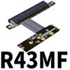 ADT-Link M.2 NVMe to PCI-Express x16 Cable M2 NGFF NVMe Converter to PCIE X16 Graphics Card Built-in Adapter M.2 Mkey Extension Card Pci-e 16x Flexible Flat Cable (25cm, R43MF) view 2