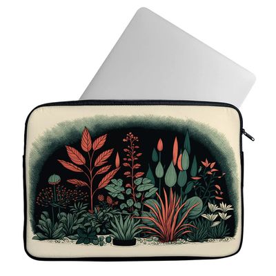 Beautiful Plants Mac Book Pro 14" Sleeve - Print Laptop Sleeve - Themed Mac Book Sleeve