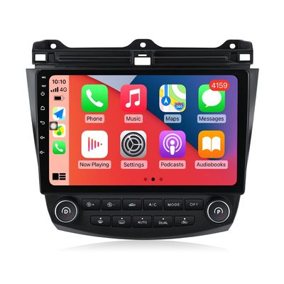 1280x720 10" IPS Touch Screen Android Car Stereo for Honda Accord 7 2003 2004 2005 2006 2007 Bluetooth Car Radio Built-in Car-Play Android Auto GPS Navigation Dash Kit