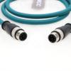 SZRMCC M12 D-Code 4 Pin Male to 4 Pin Male Ethernet Cable Cat5e High Flex Waterproof Network Cable for Industrial Camera Sensor Automation (5M,Blue) view 2