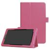 ZZOUGYY Tablet Cover for Amazon Kindle Fire 7 5th Generation(Model:SV98LN,2015 Release),Ultra Slim Folio Stand Lightweight Leather Case for Kindle Fire HD7 5th Gen 7" (Li-Peach Red) view 1