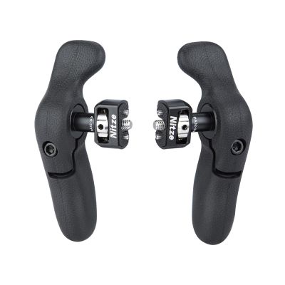 Nitze Side Handle Kit with 1/4" Screw and Retractable Locating Pins, 360 Adjustable Left and Right Side Handles for Smartphone/iPad/Monitor/Camera Cages - PA32D
