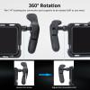 Nitze Side Handle Kit with 1/4" Screw and Retractable Locating Pins, 360 Adjustable Left and Right Side Handles for Smartphone/iPad/Monitor/Camera Cages - PA32D view 3