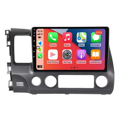 10" Car Radio Stereo for Honda Civic 2006 2007 2008 2009 2010 2011 Upgrade Dash Kit, 4+64GB 8-Core Android11 GPS Navigation Multimedia Player with Car-Play Android Auto